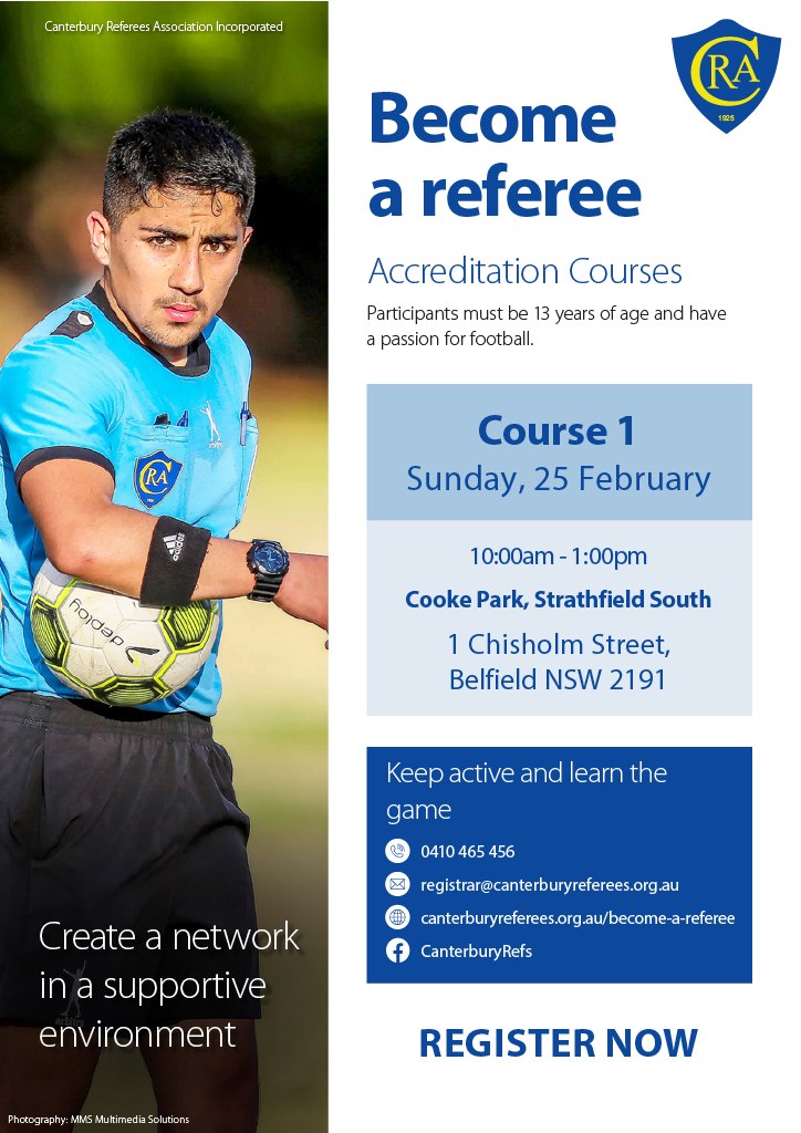 Canterbury - Do you dream of being the next FIFA referee? Starting her ...