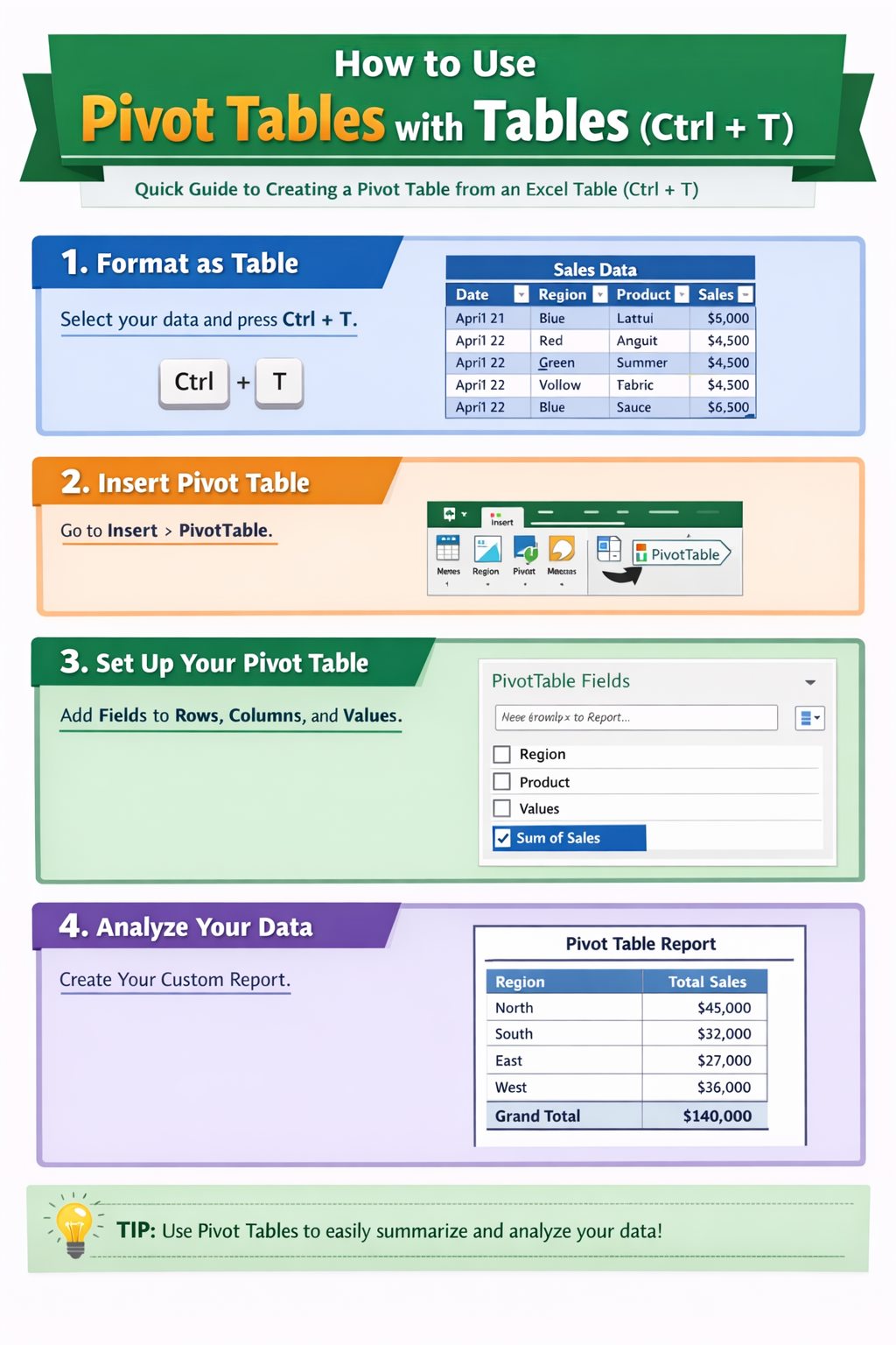 Learn how to use Pivot tables... - Excel Formulas Unleashed | Facebook