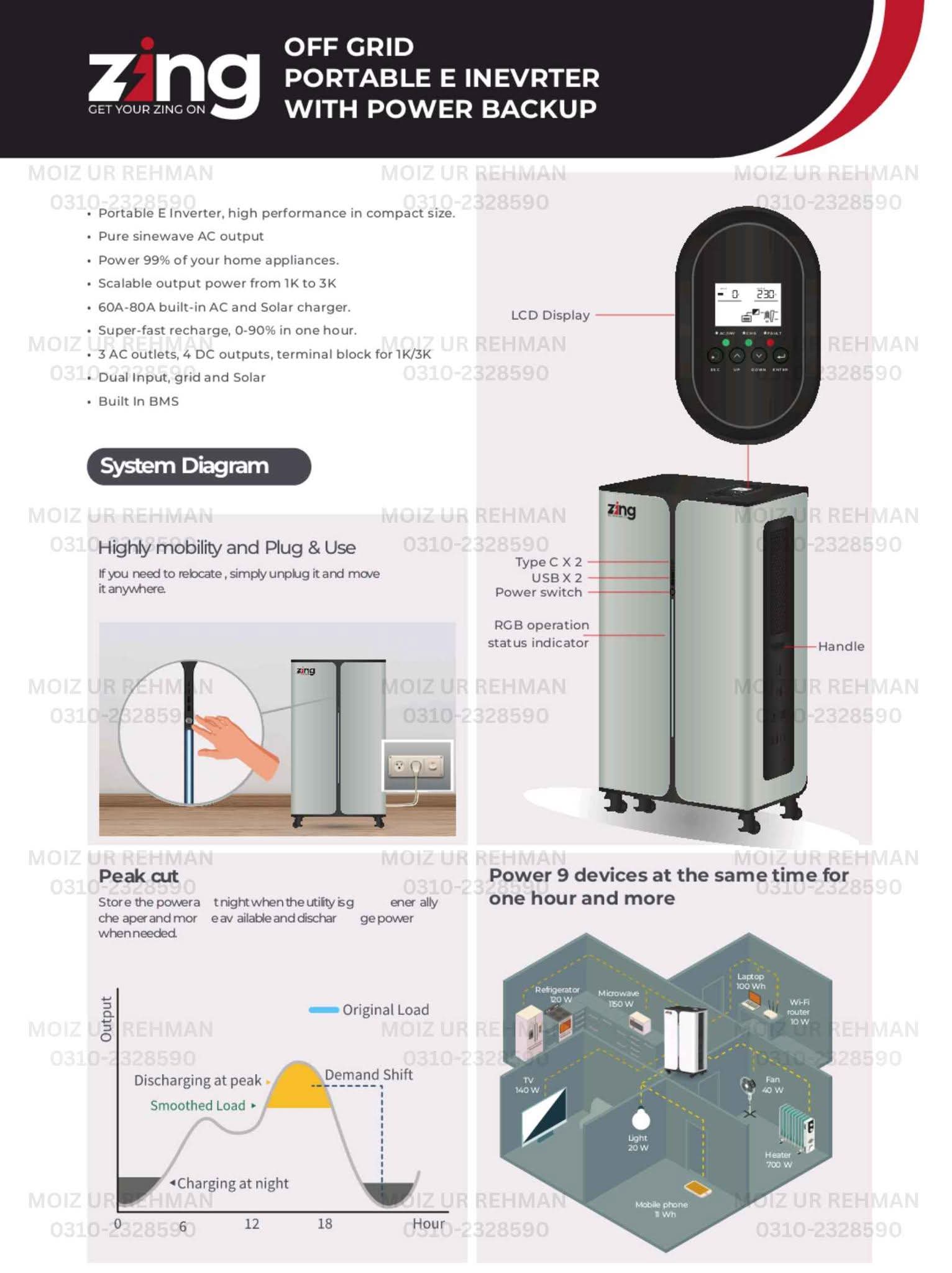 🔋✨ ZING Portable Inverter & Battery – Power That Moves With You