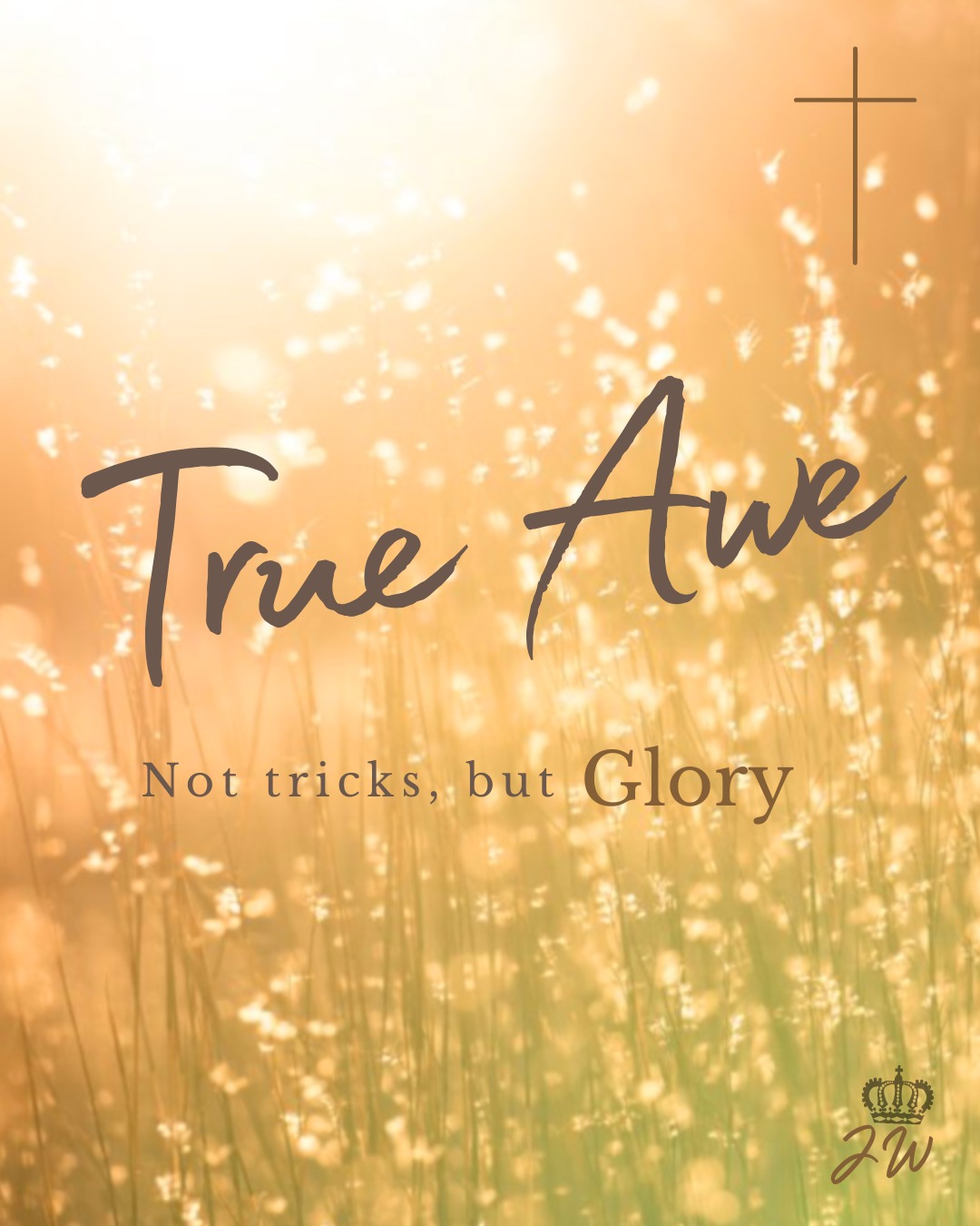 Freedom - True Awe – Not Tricks, But Glory... The world chases after ...