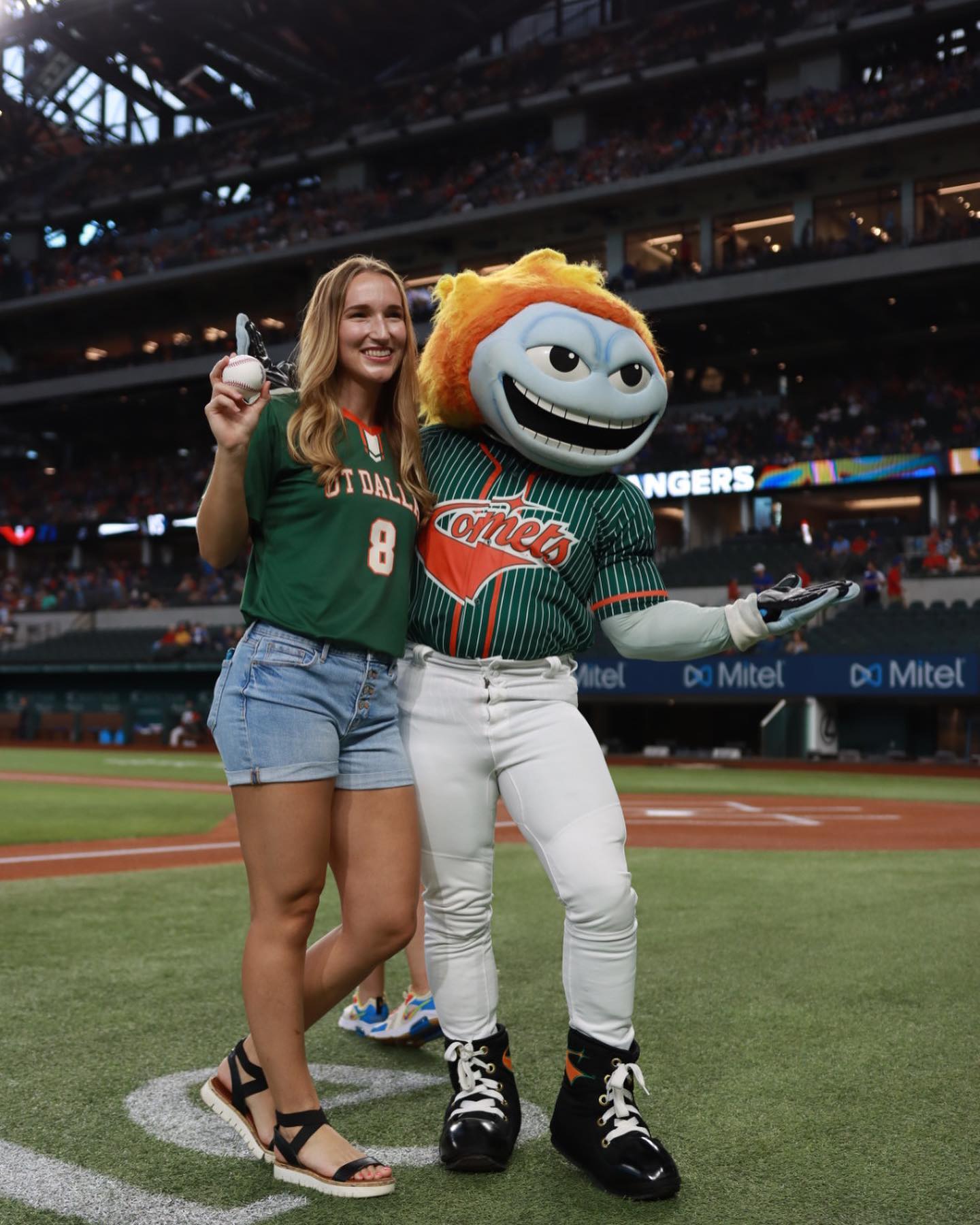 UT Dallas Day | ft. @rangers 🧡💫⚾️ What... - UT Dallas Spirit