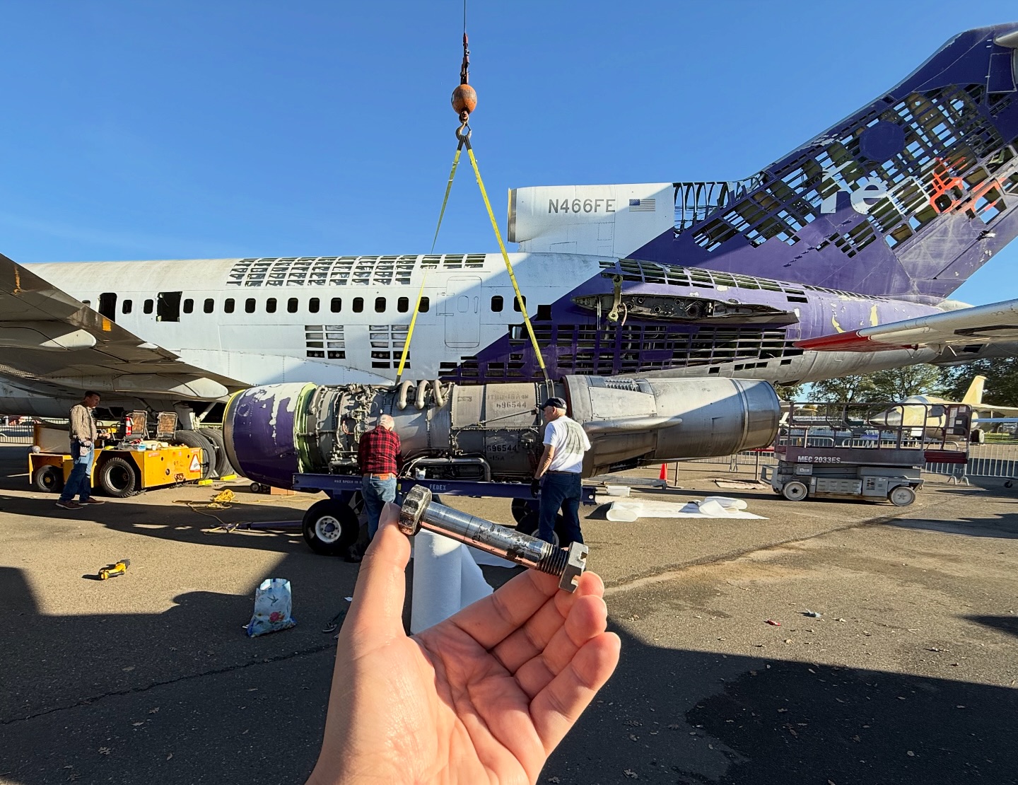 Uretsky - One of three bolts that mount the 727’s engine to the ...