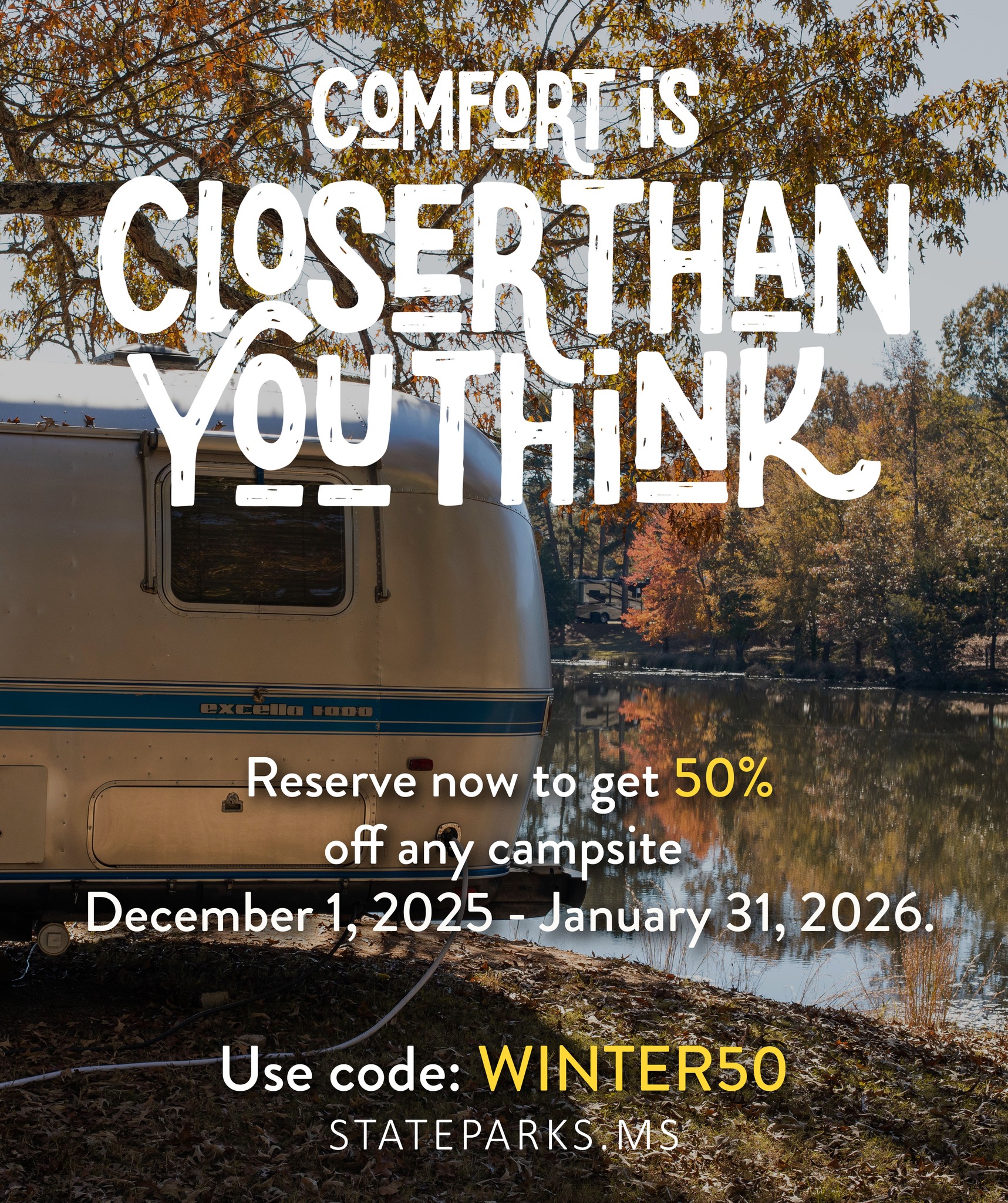 ‼️Promo Code Alert‼️ When you... - Mississippi State Parks | Facebook