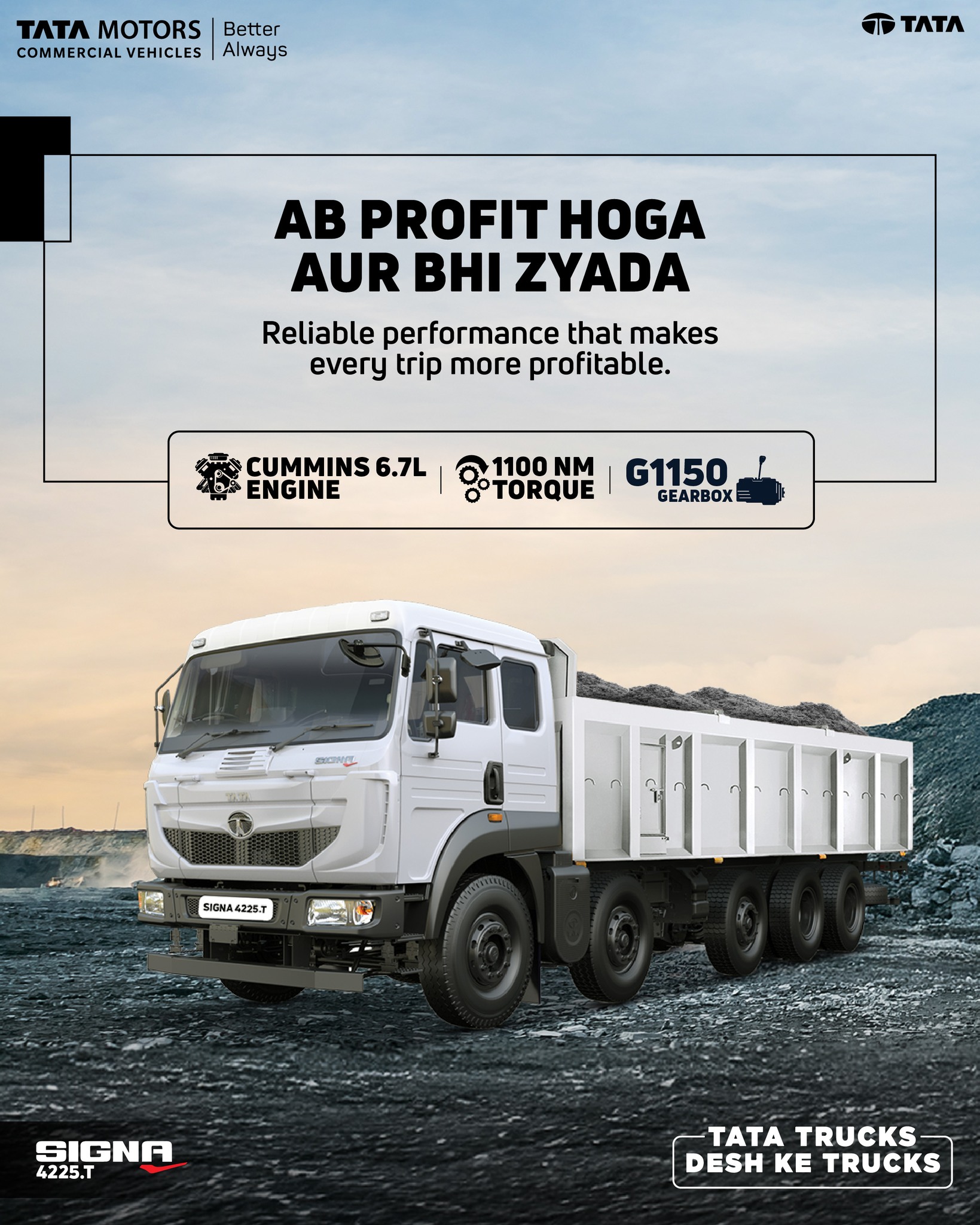 The Tata Signa 5532 4X2 is built to turn every trip into an