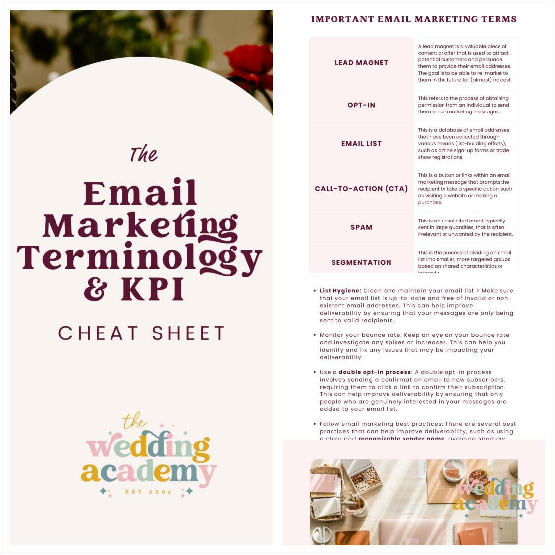 📧 Boost your email marketing game... - The Wedding Academy
