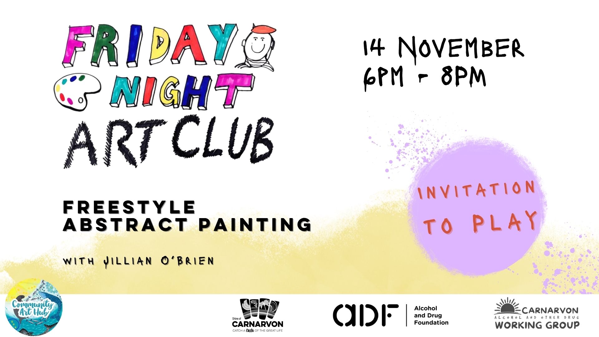 FRIDAY NIGHT ART CLUB | Freestyle Abstract Painting