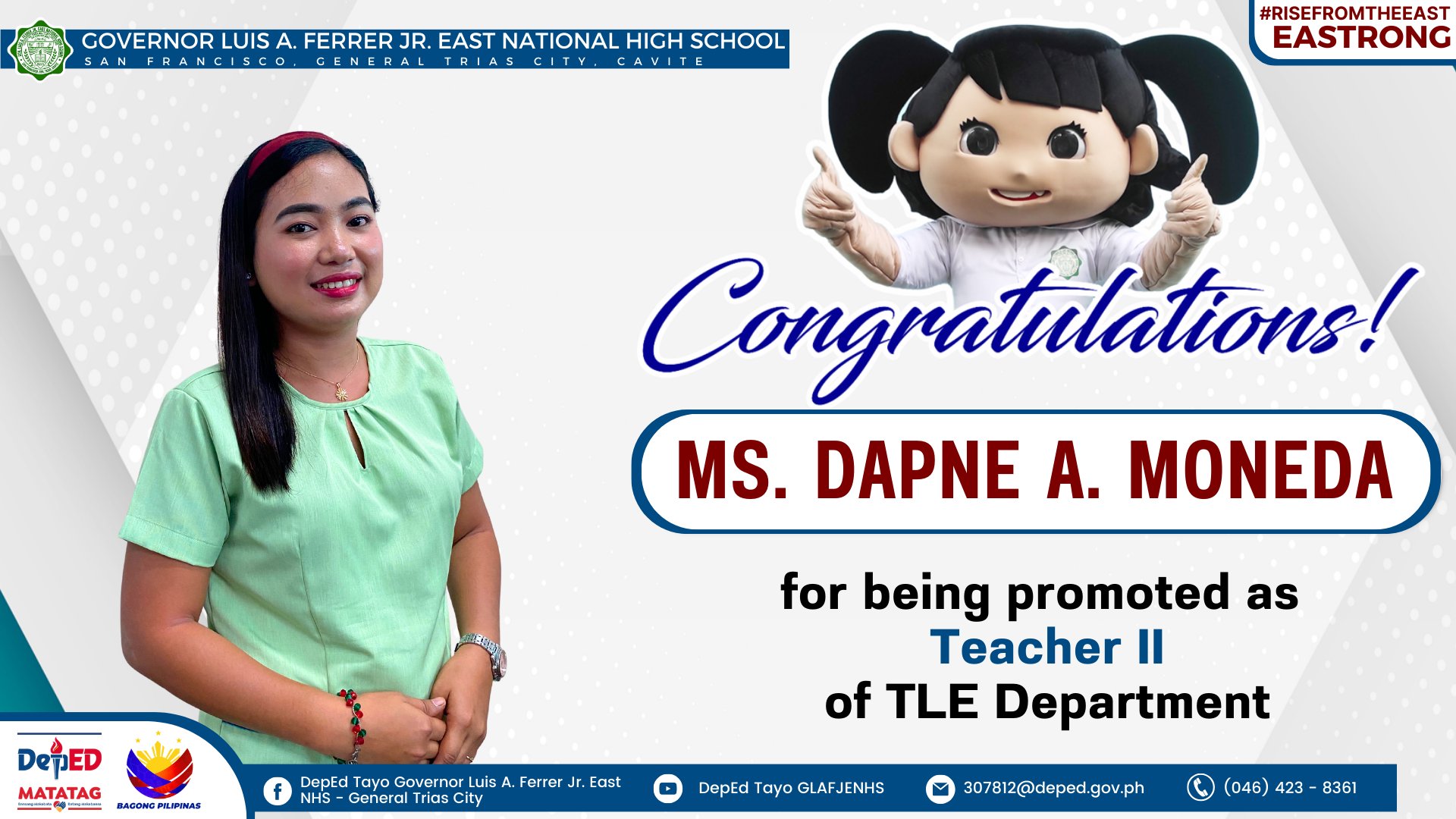 Congratulations to the following teachers for being promoted as Teacher ...