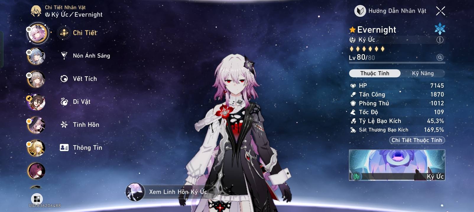 Honkai: Star Rail Việt Nam | Mn ơi, e build Evernight dps như này đc ch ...
