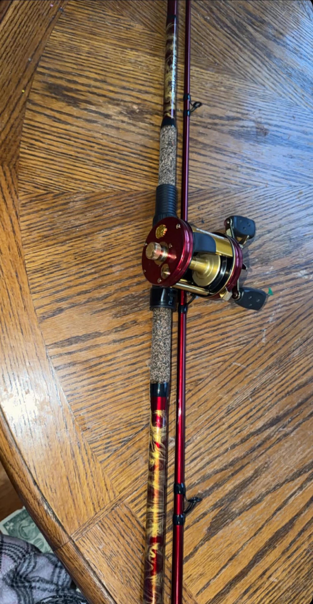 candy apple red fishing pole Kid Casters Transformers Spincast Combo tangle design and simple push Nicks Custom Rods - Building