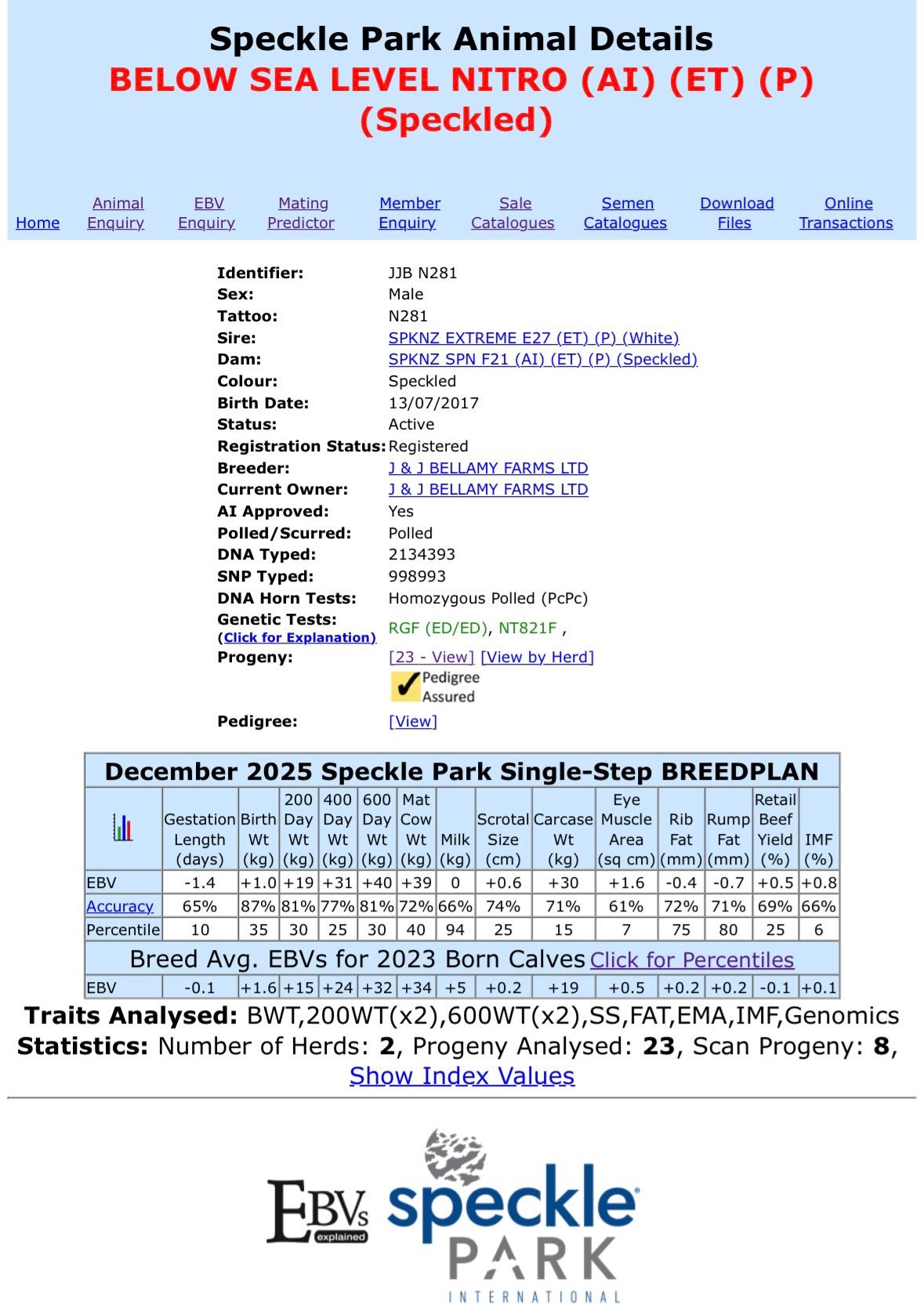 Wellerlou Speckle Park | Coolamon NSW