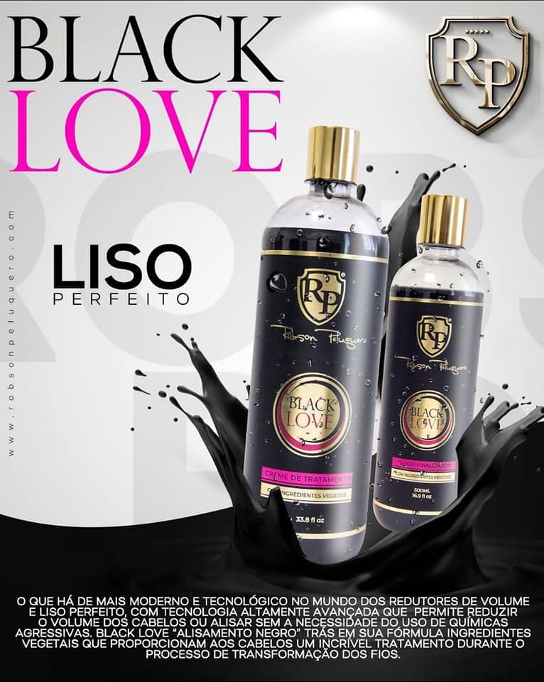 Soin Lissage Brésilien Black Love Robson Peluquero - 1 Litre, Neuf