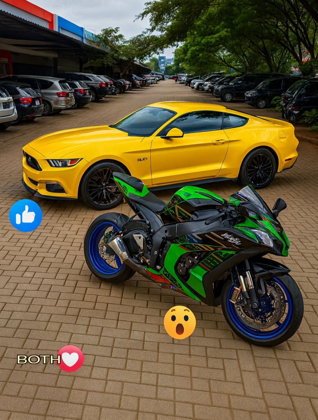 SB - Comparison of the Kawasaki Ninja ZX-10R and the Ford Mustang