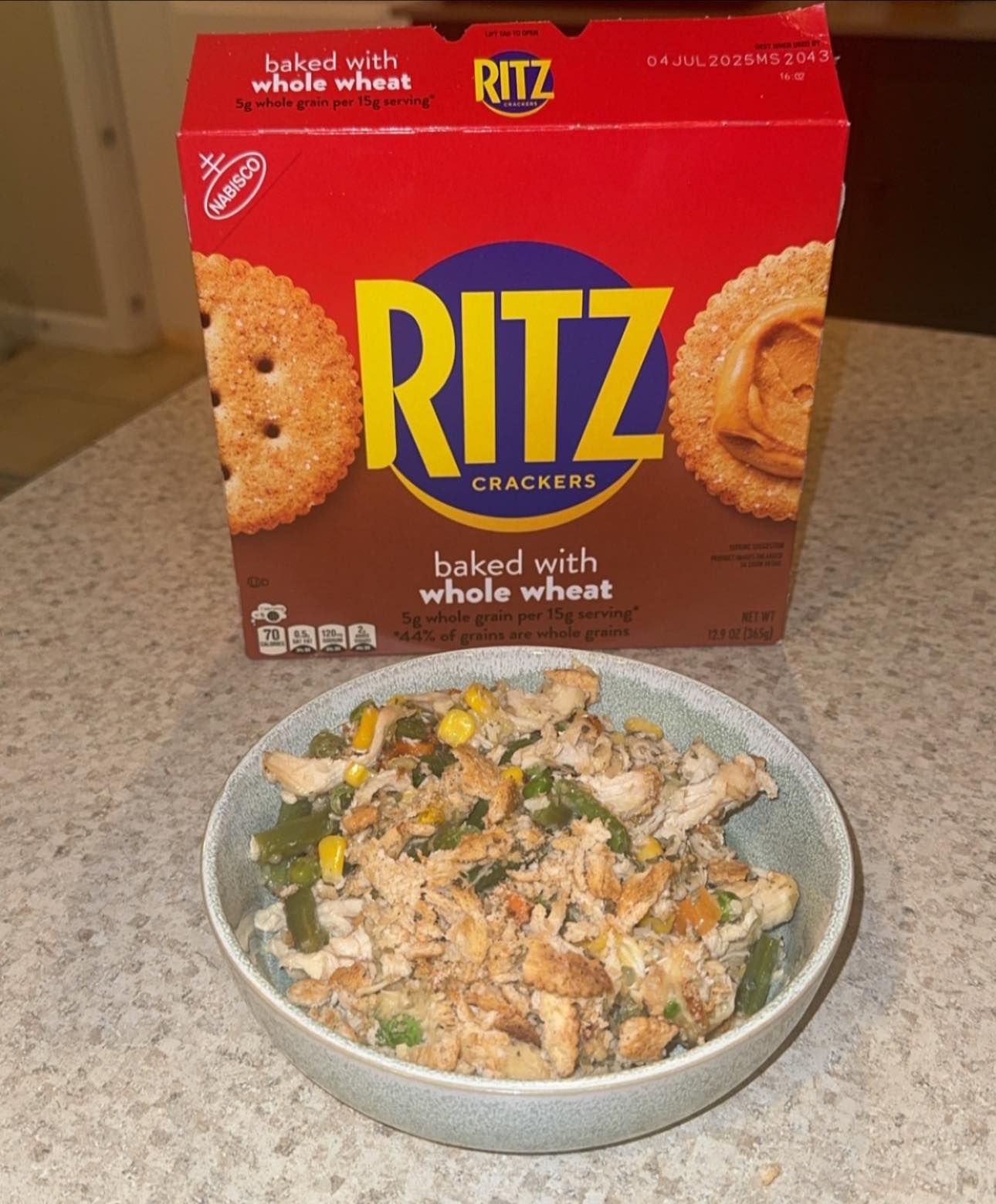 Kylea - We’re having Ritz cracker chicken casserole for dinner! I cook ...