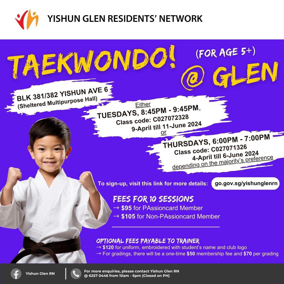 [New Courses - 30 Mar to 30 Jun]... - Nee Soon East CC