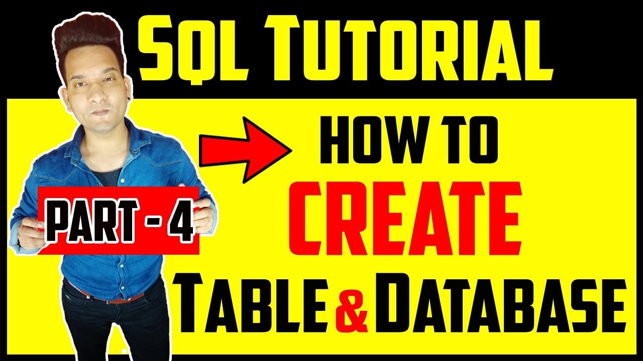 Teachtoeach - How to Create Table & Database in SQL...