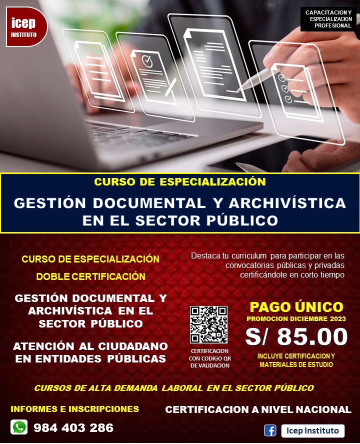 ICEP - CURSOS DE ALTA DEMANDA LABORAL EN EL SECTOR PÚBLICO. DOBLE ...