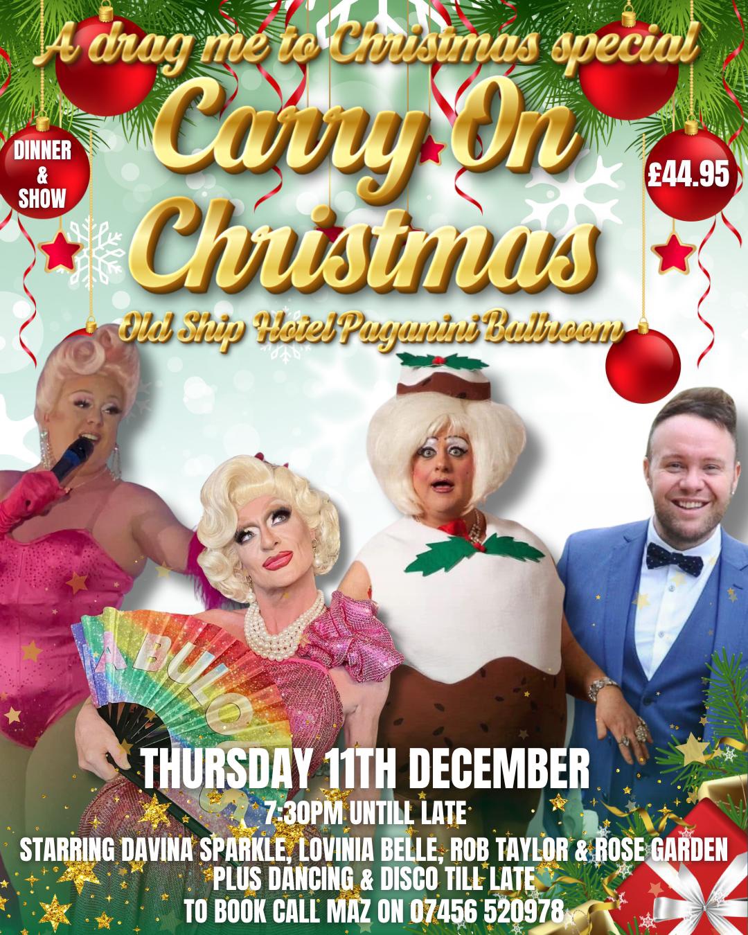 Carry on Christmas - Drag me to Christmas