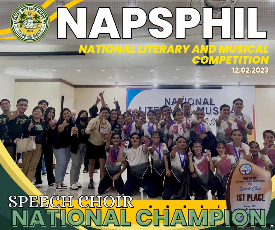 Celebrating triumph at its... - Tayabas Western Academy
