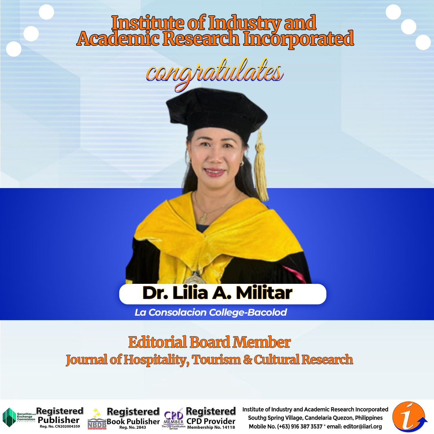 Institute of Industry and Academic Research Incorporated