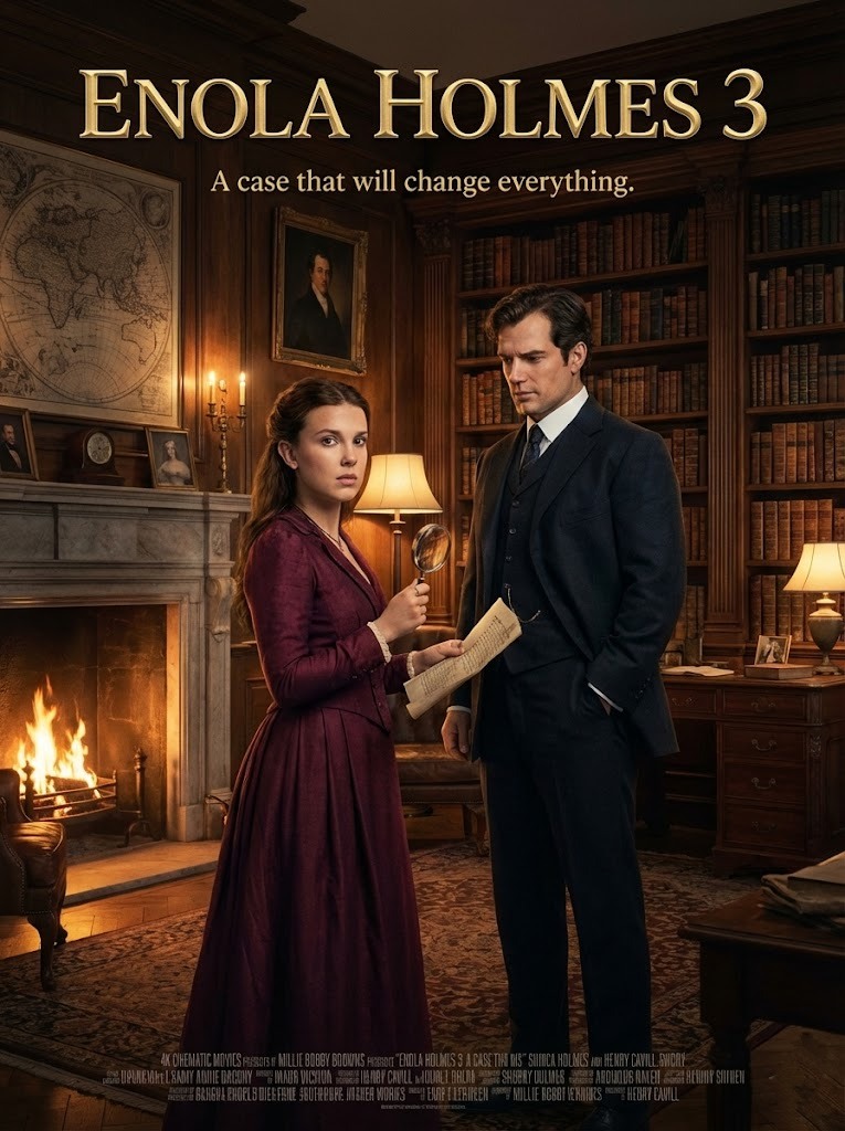 Epic - 🎬 ENOLA HOLMES 3 (2026) Starring: Millie Bobby Brown, Henry ...