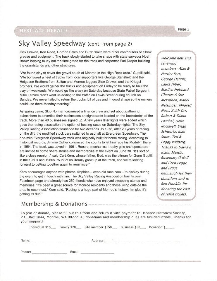 SkyValley Speedway Dirt Track