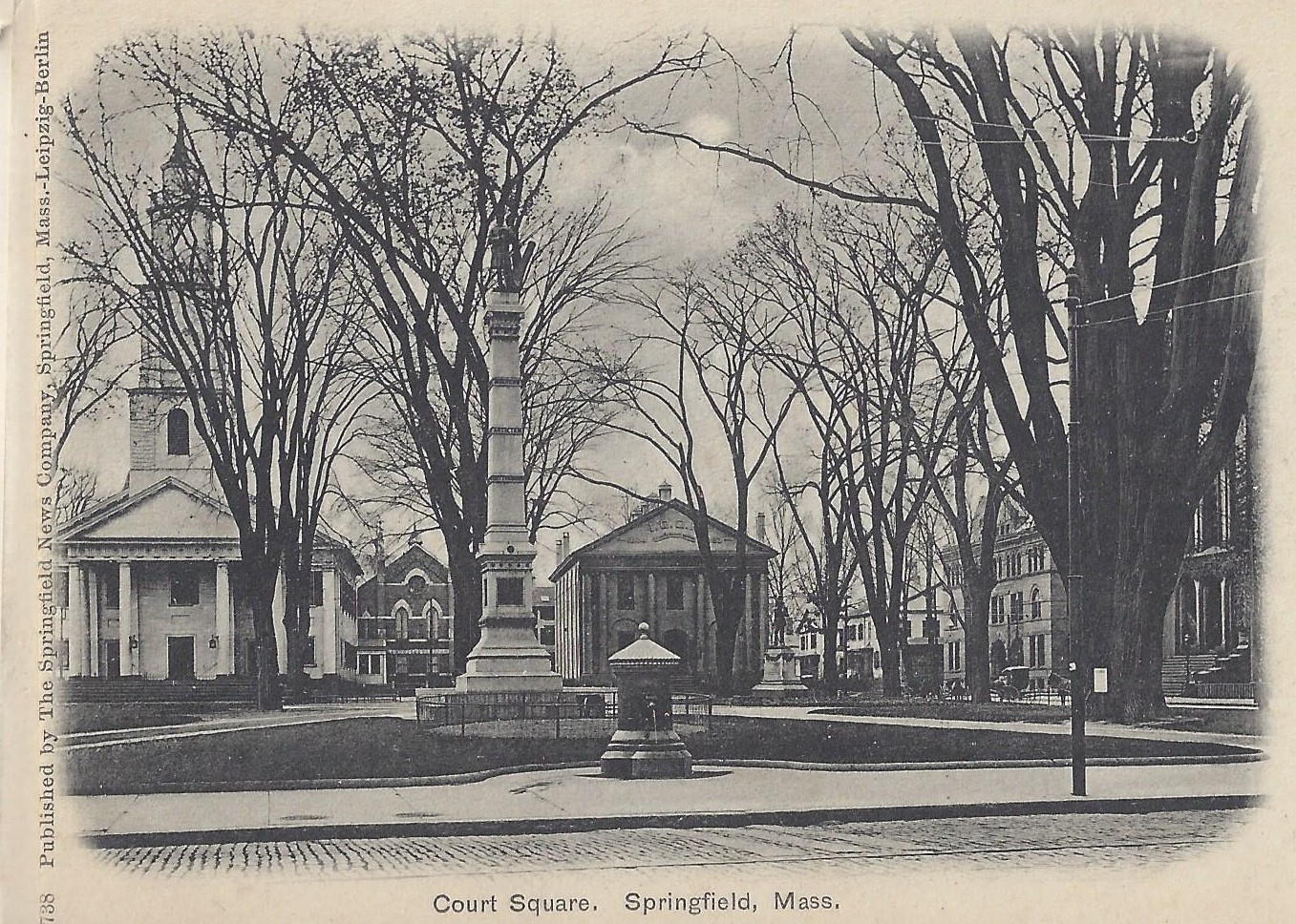 Nice clear postcard of Court Square which includes from left to right ...