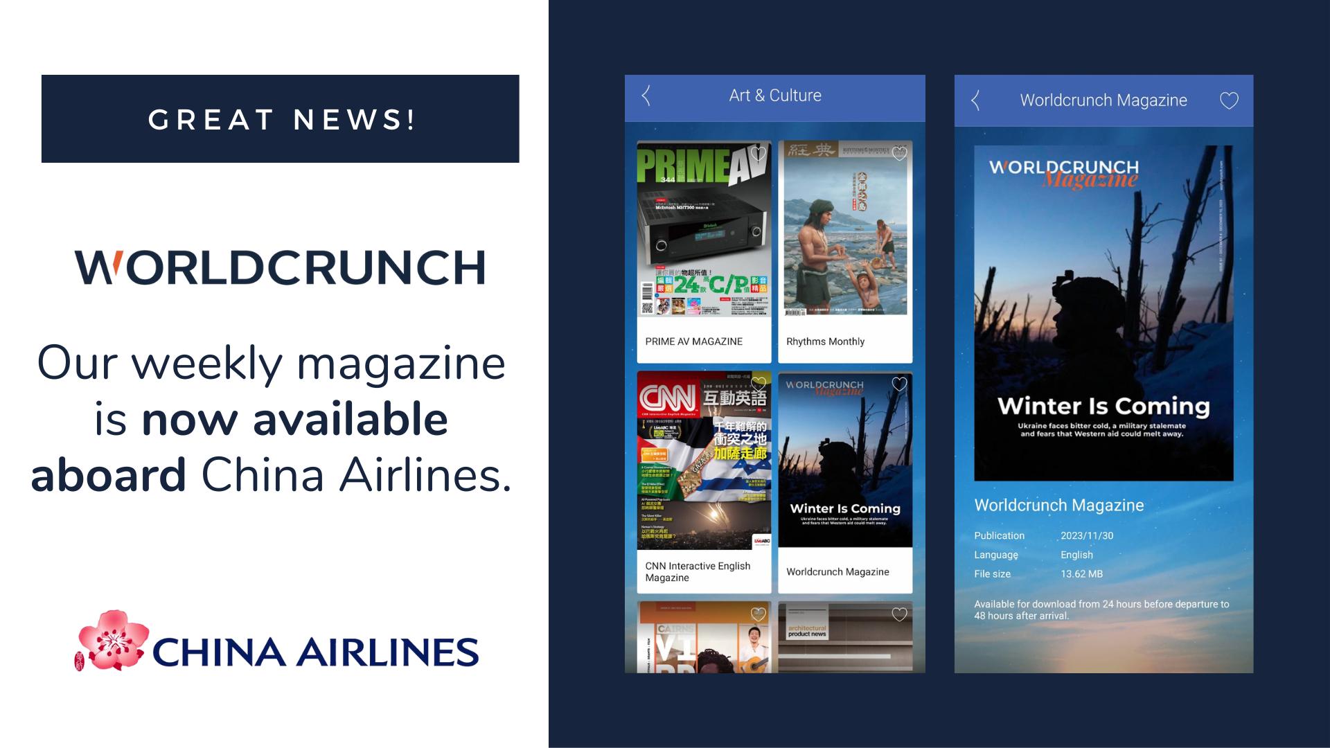 Worldcrunch - ️ Worldcrunch Magazine takes flight with...