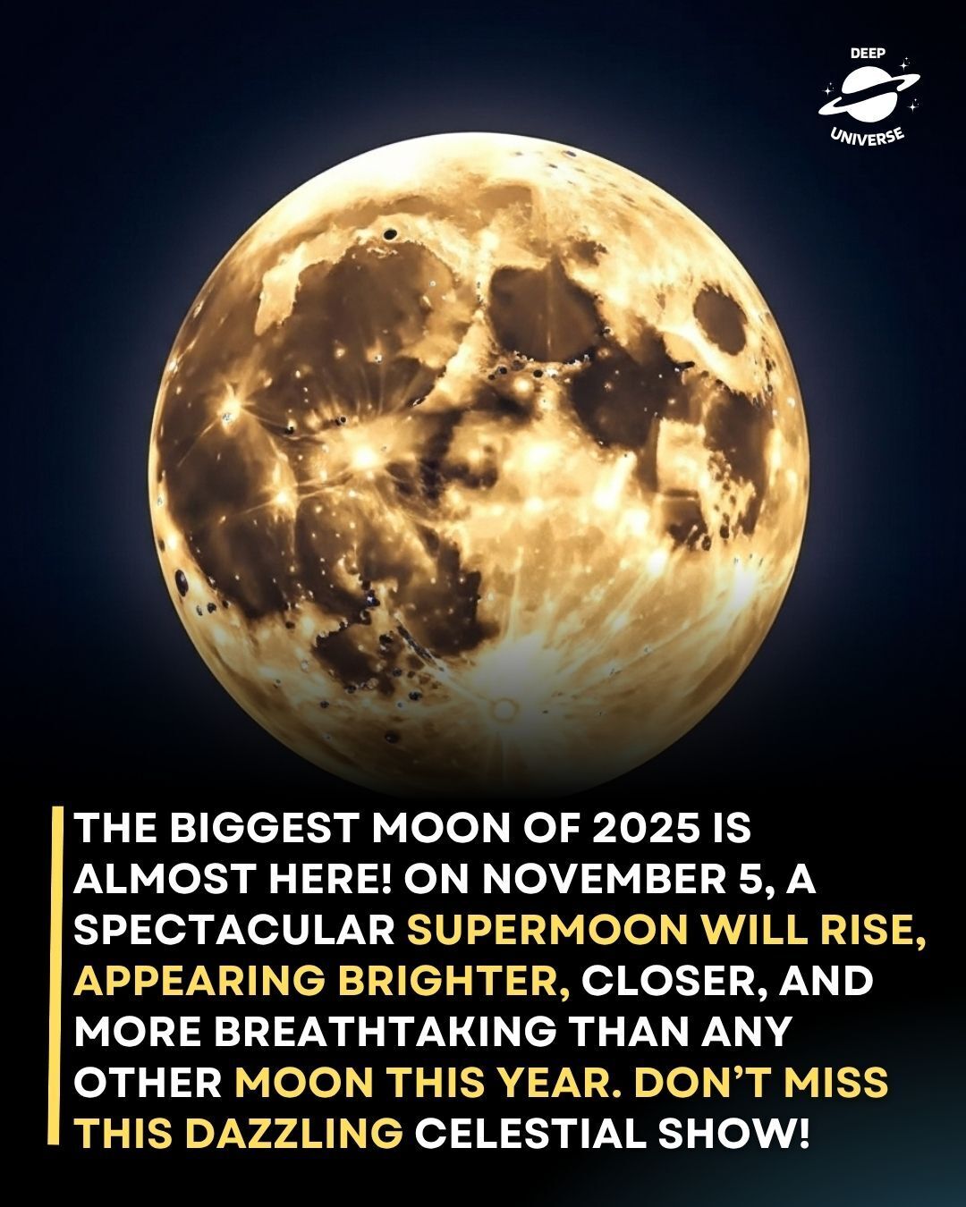 Deep - Get ready sky watchers because the biggest moon of 2025 is about ...
