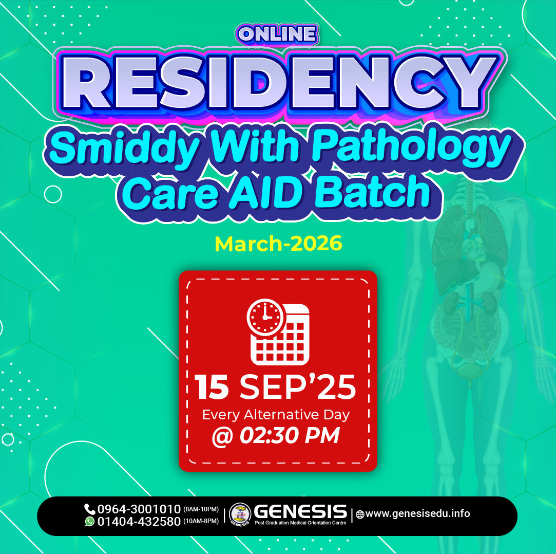 Online Residency Smiddy With... - GENESIS PG entrance | Facebook