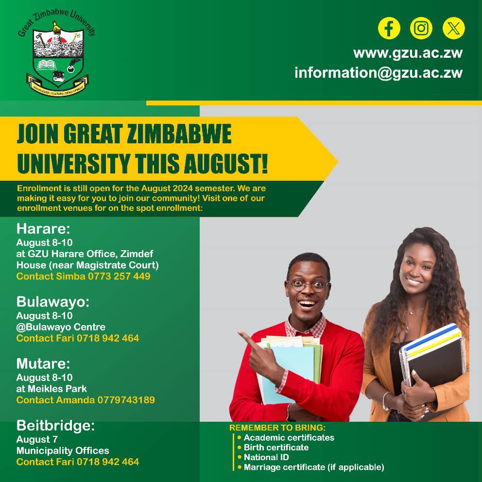 To our valued stakeholders...... - Great Zimbabwe University | Facebook