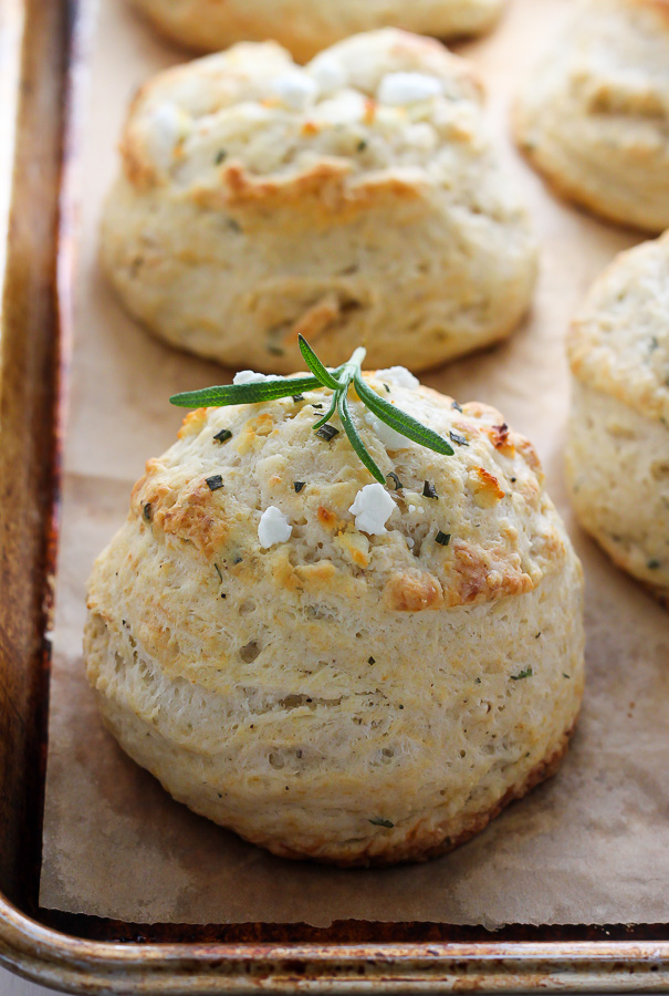 Baker - Rosemary Goat Cheese Biscuits!!! Soft, flaky, and exploding ...