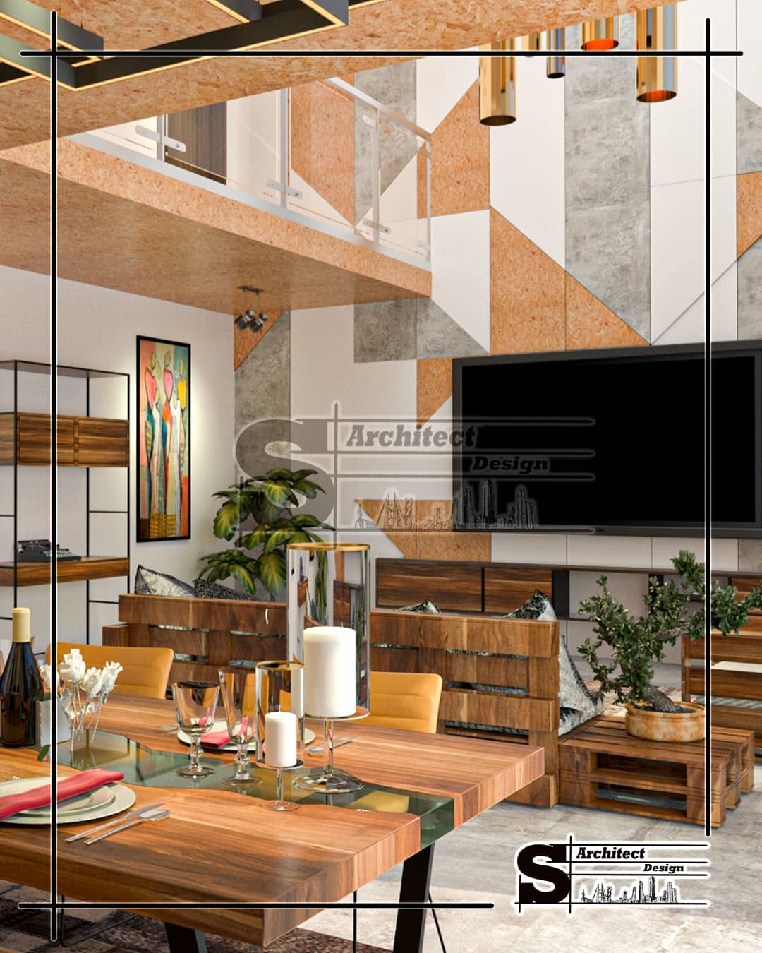 ⏪⏪ Living room & dining space... - S_architect_design