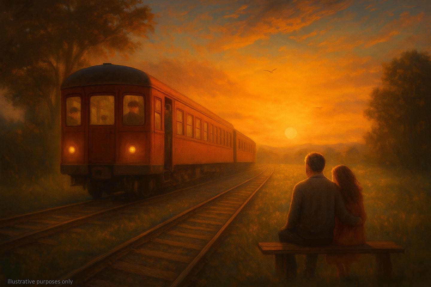 Restful - The Beautiful Train Ride of Life 🚂 Life is like a quiet train ...