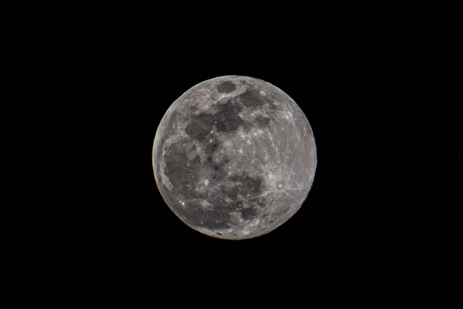 Bill Kardas - Tonight's waxing gibbous moon taken by Megan...