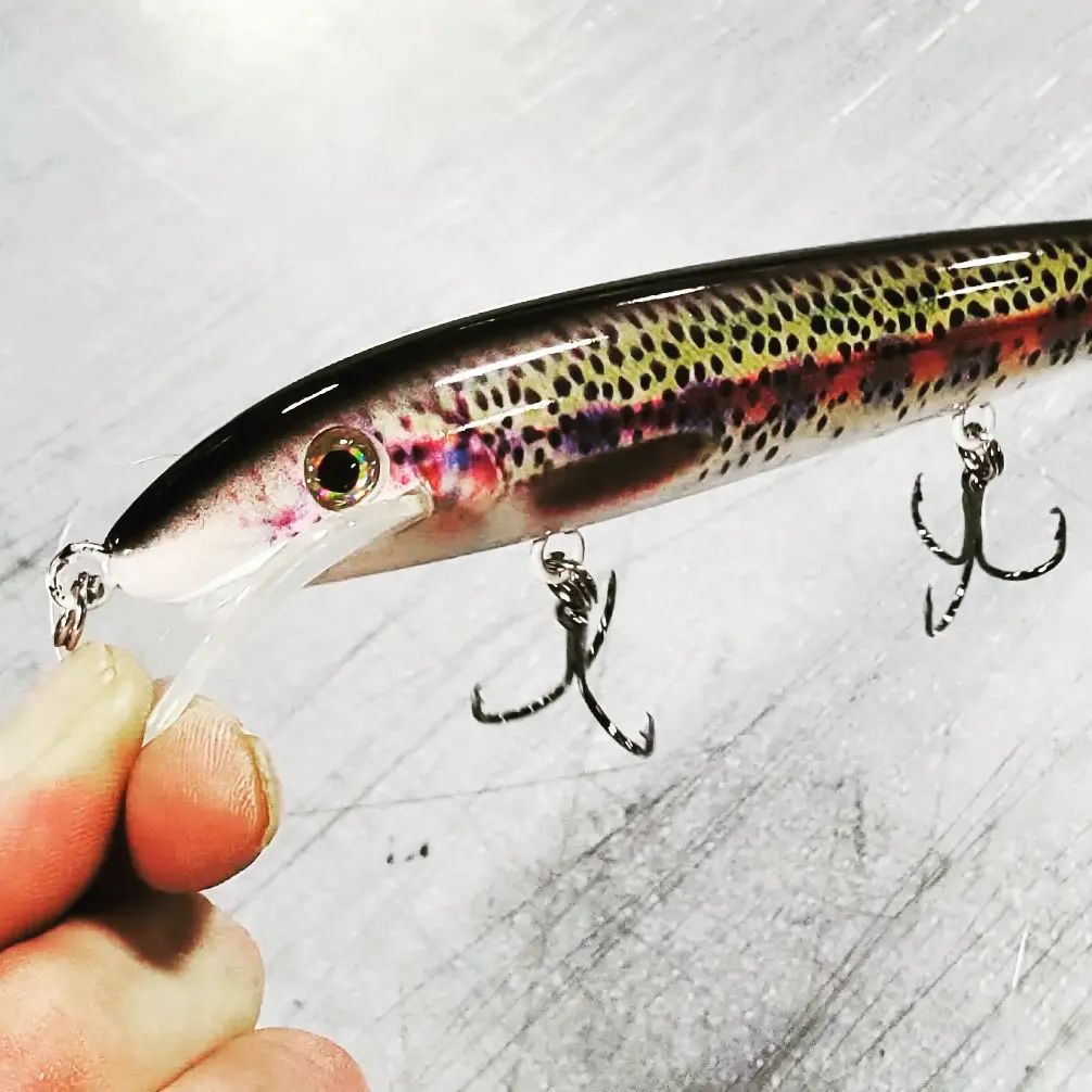 big brown trout lures Backwoods  Backwoods Angler Wounded minnow action is irresistible to trout The Very Best Trout Fishing