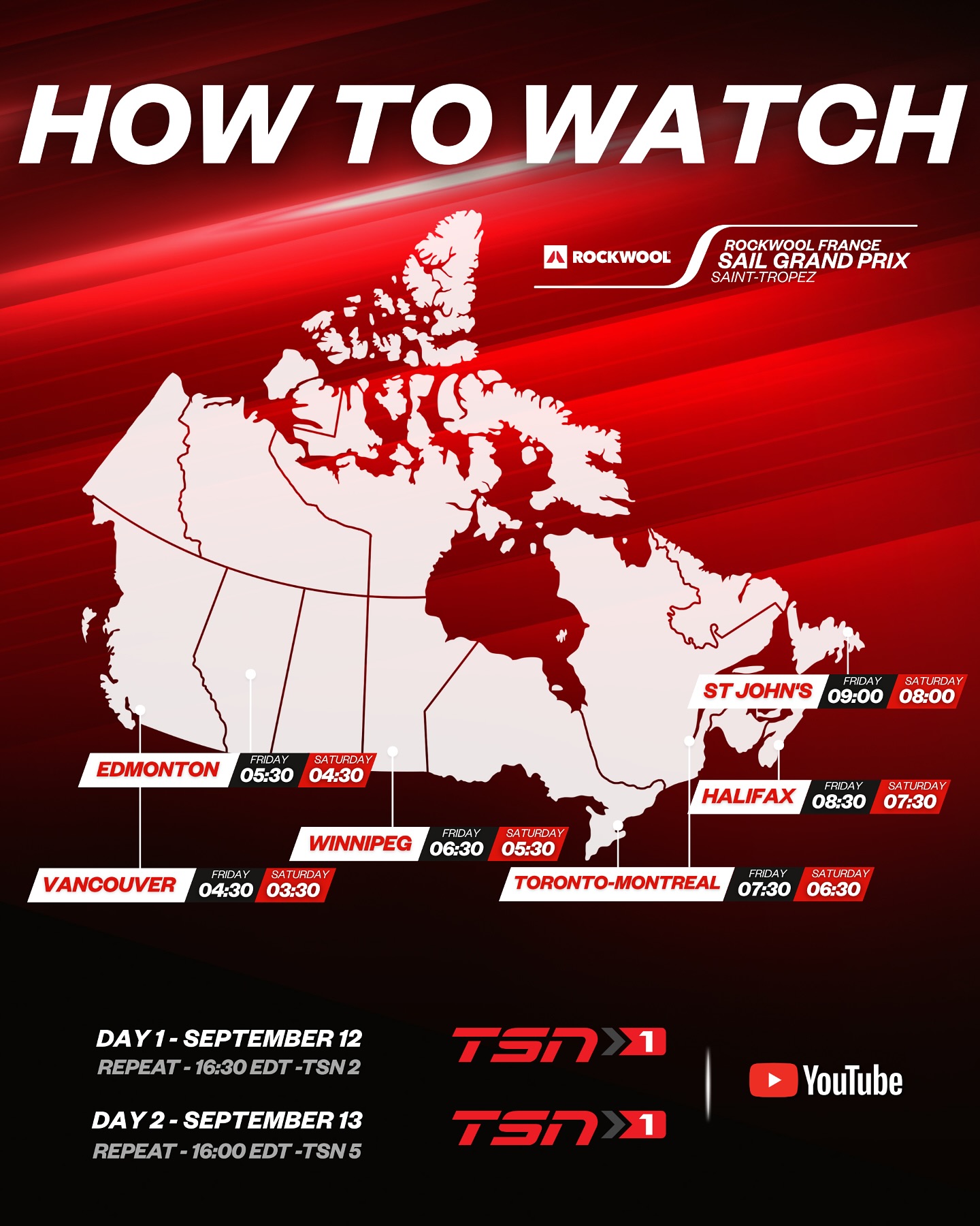 Canada - Oh Canada, will you be tuning in tomorrow and Saturday? 📺 ...