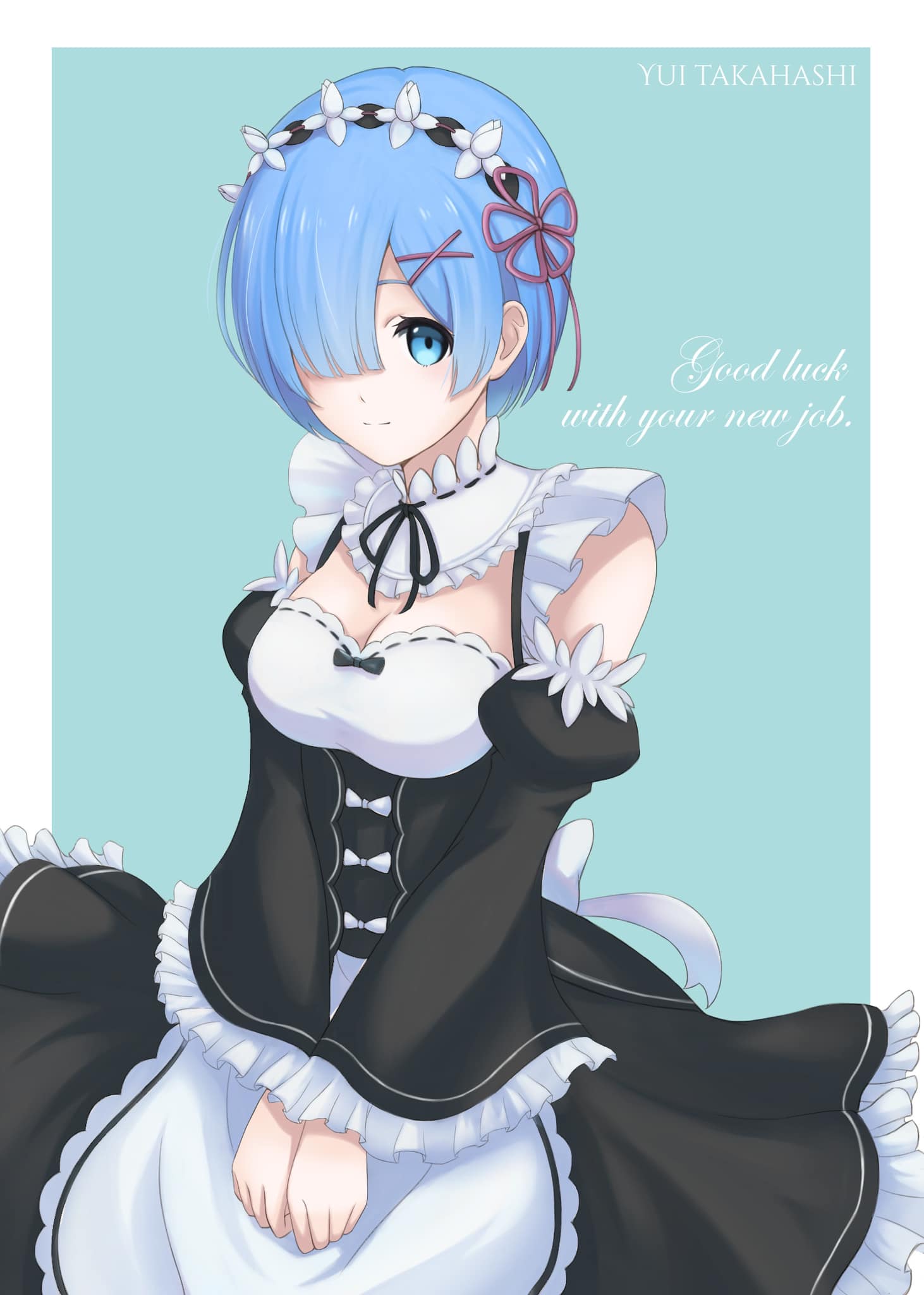 8月に卒業されたSTさんのためにスタッフの高橋さんが描いてくれた