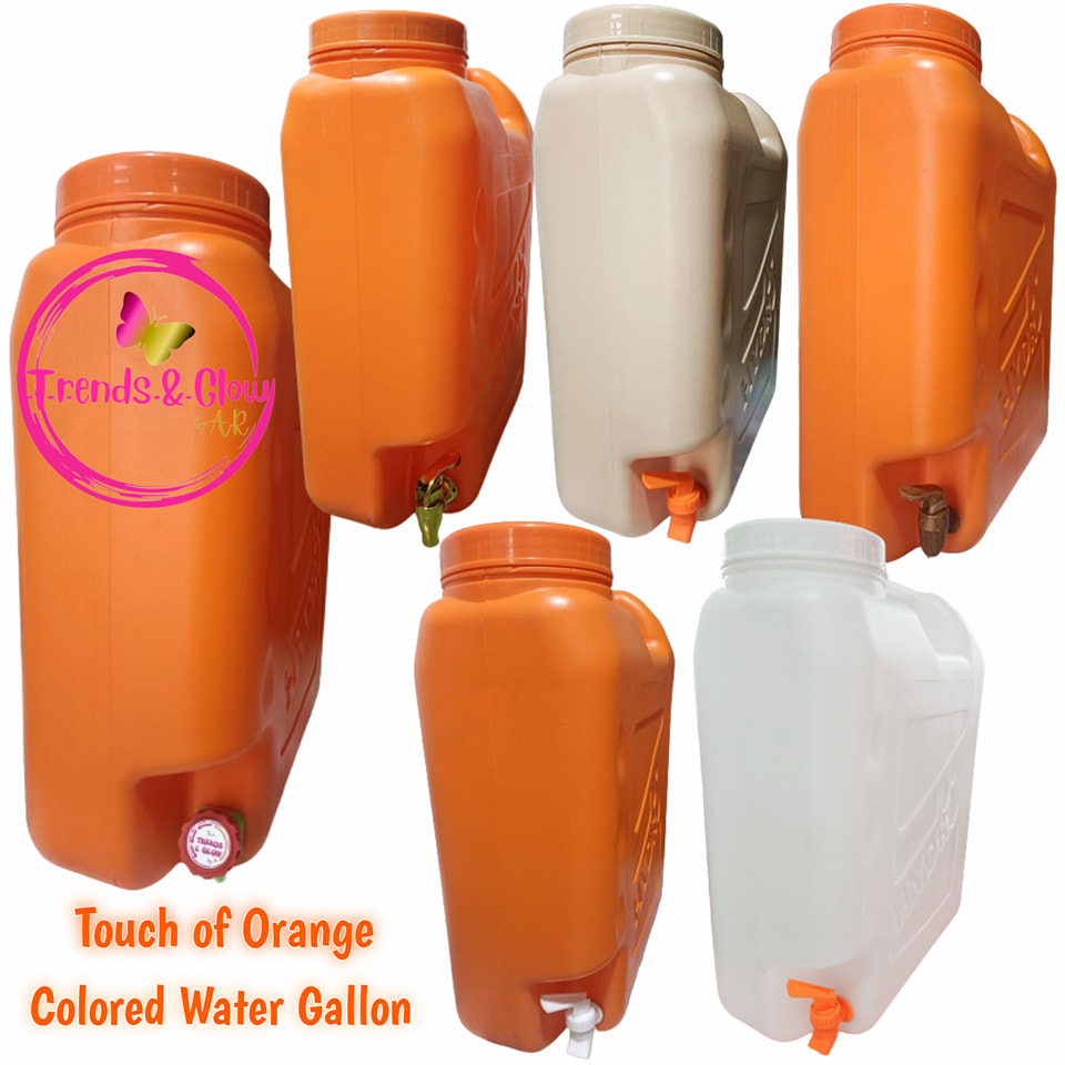 🧡🍊COLOR OF THE YEAR 2024... - Colored WATER Gallon Container