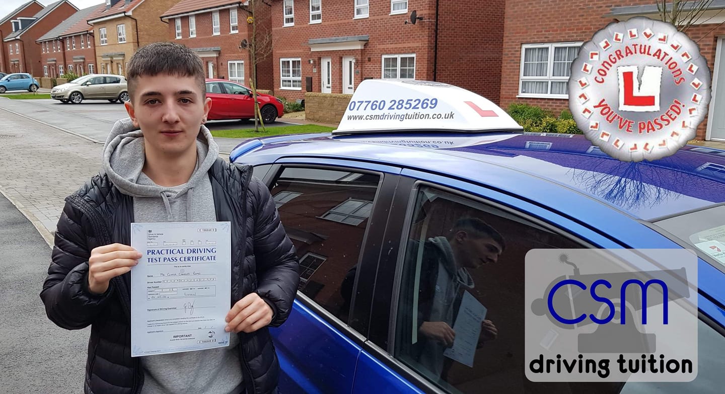 Congratulations to Connor on passing... - CSM Driving Tuition