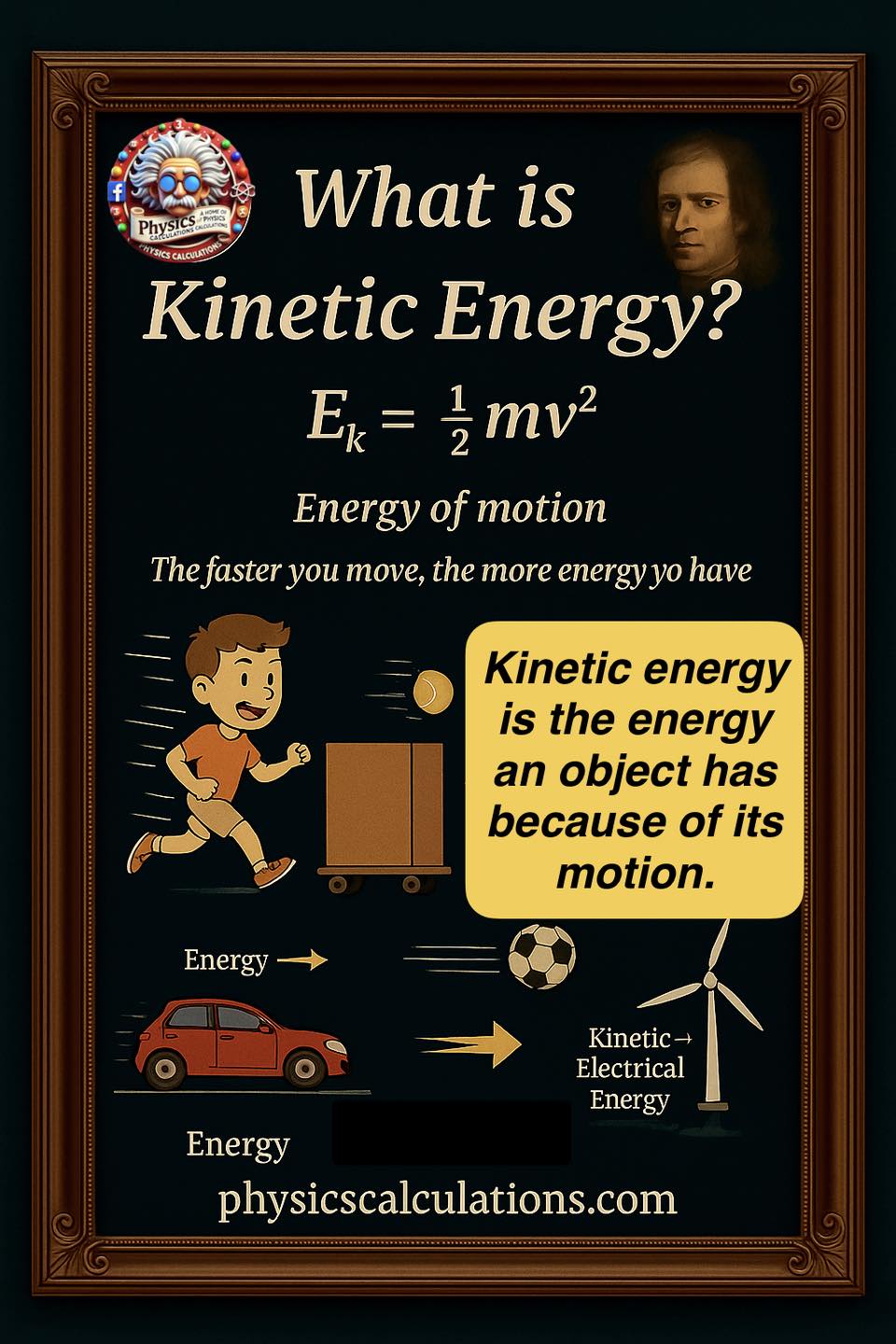 What is Kinetic Energy? Definition... - Physicscalculations | Facebook