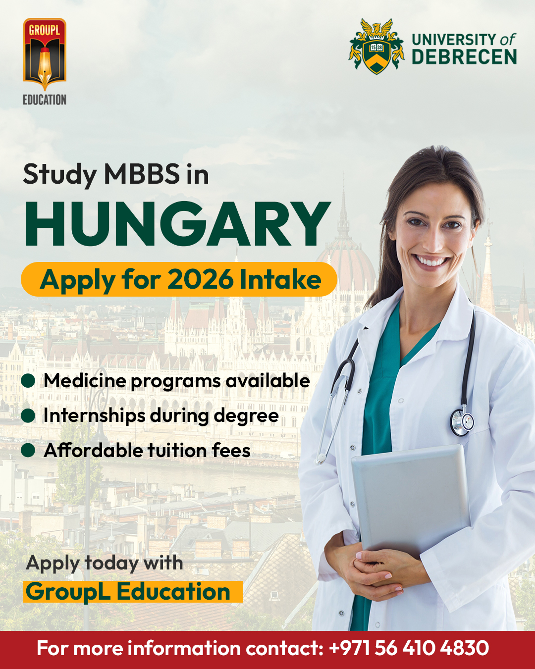 GroupL - Study MBBS in Hungary for 2026 Intakes Medicine programs ...