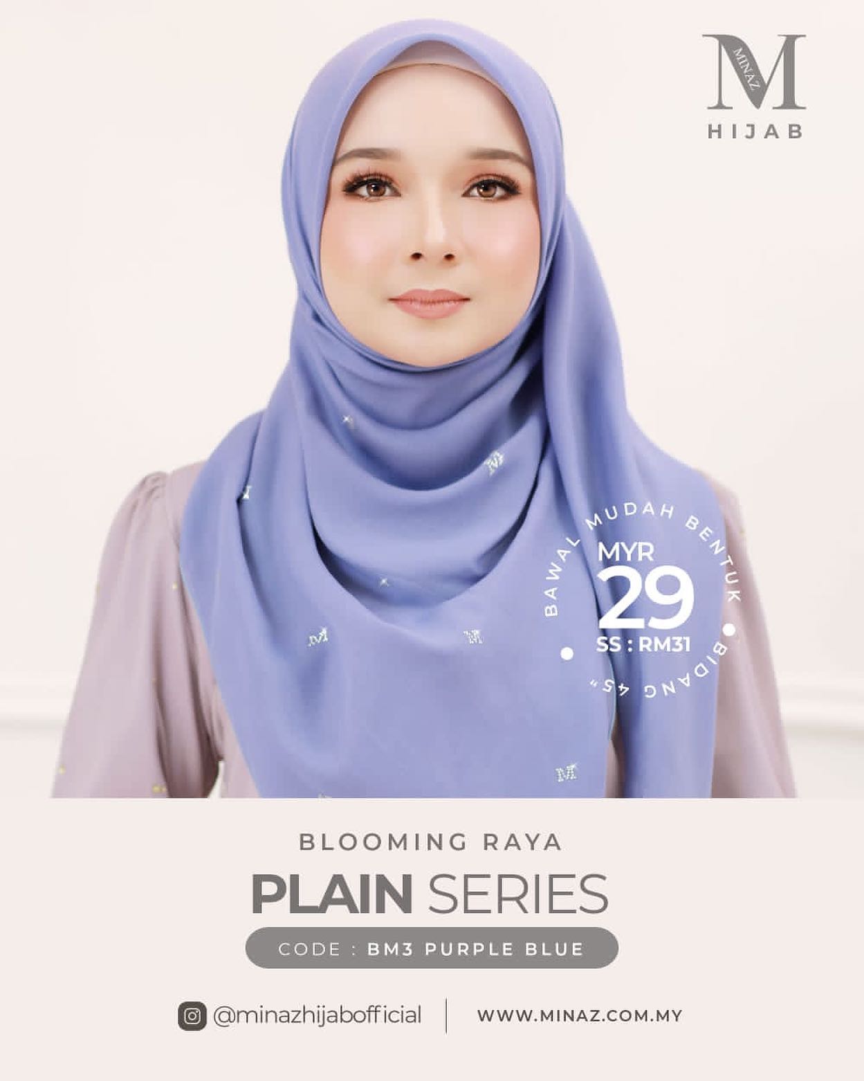 BAWAL PLAIN MINAZ RAYA 🥳🥳🥳 20 warna... - Syuhaidaofficial