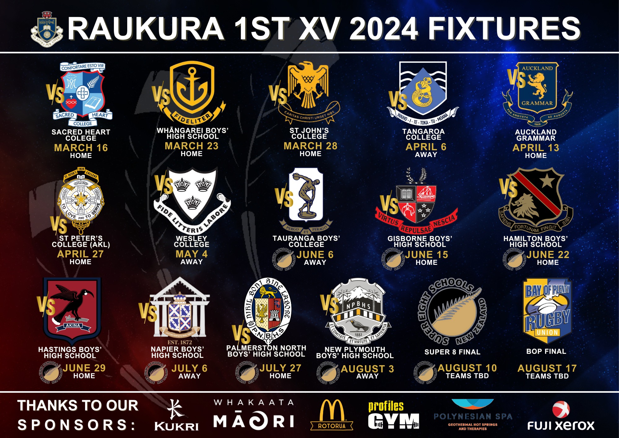 Raukura's 1st XV rugby team... - Rotorua Boys' High School | Facebook