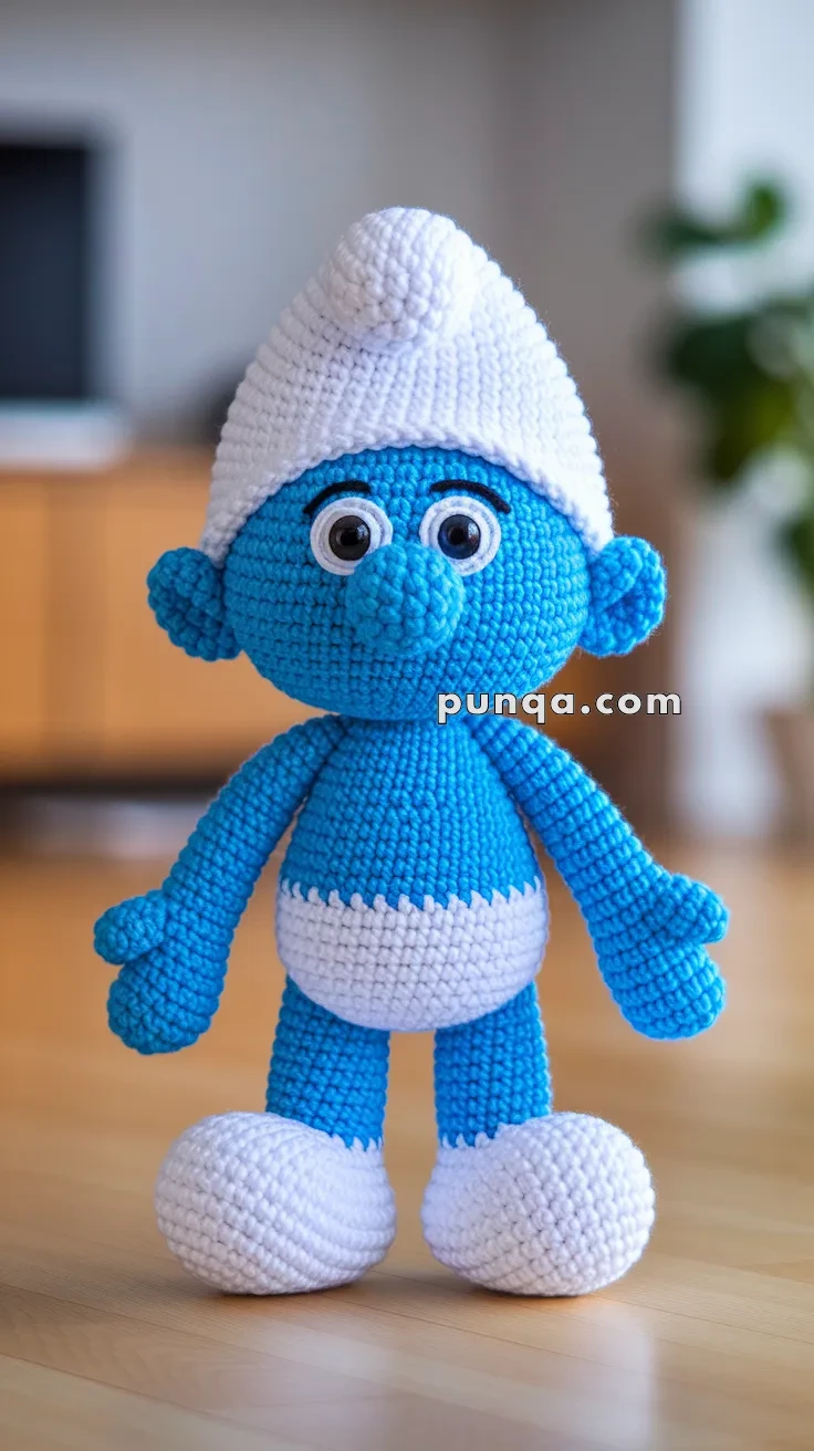 Punqa - https://punqa.com/free-amigurumi-smurf-crochet-pattern ...
