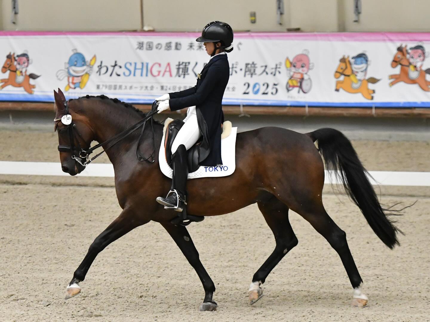 公益社団法人 - 少年 馬場馬術競技は番田真衣選手とエルメス