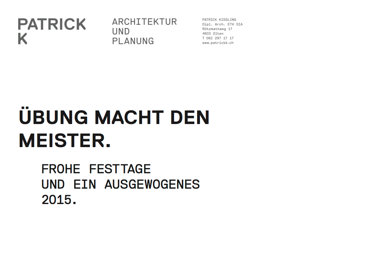 PATRICKK Architektur und Planung | Olten