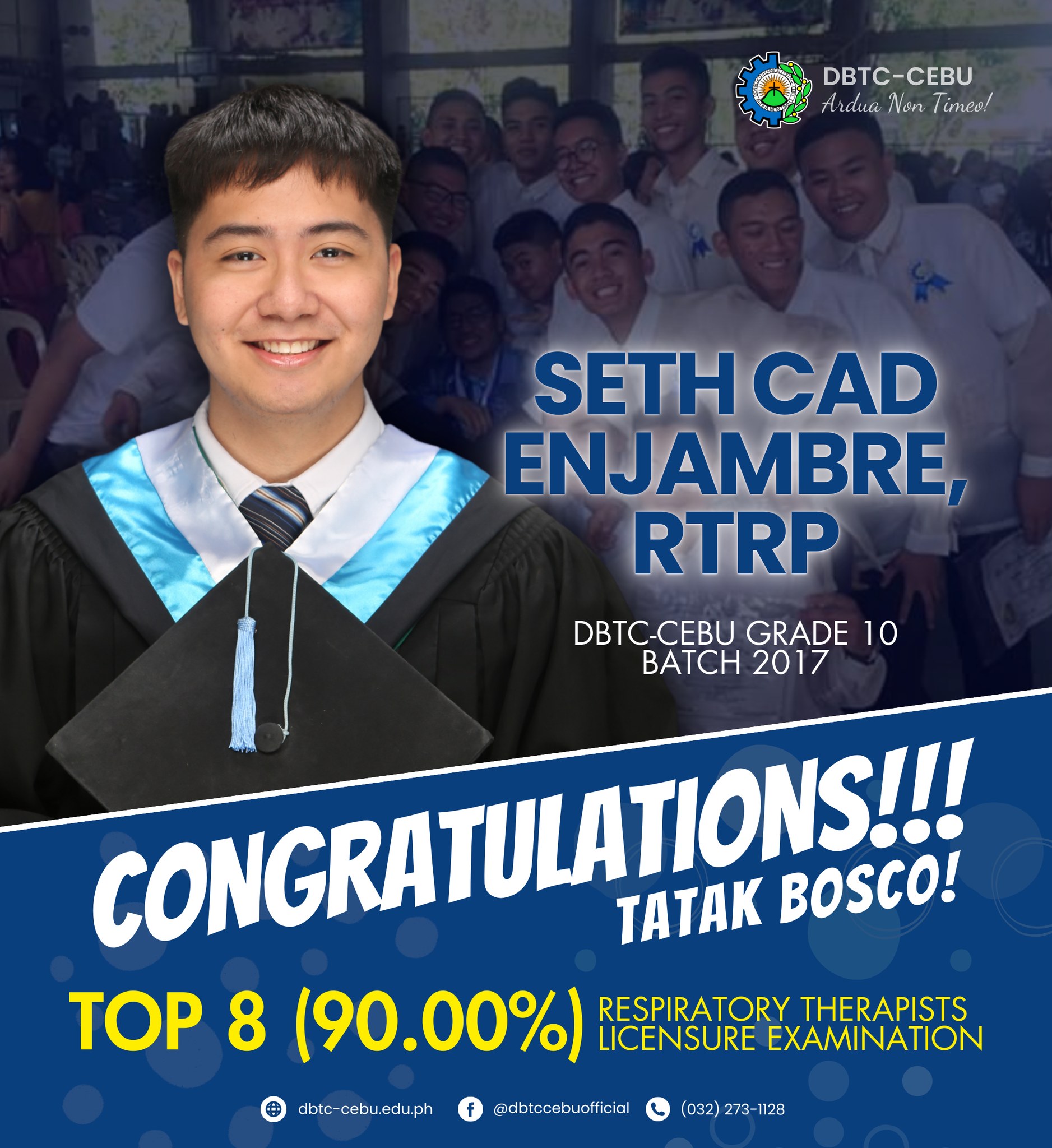 Don - CONGRATULATIONS to Mr. Seth Cad Enjambre, RTRP for being the Top ...