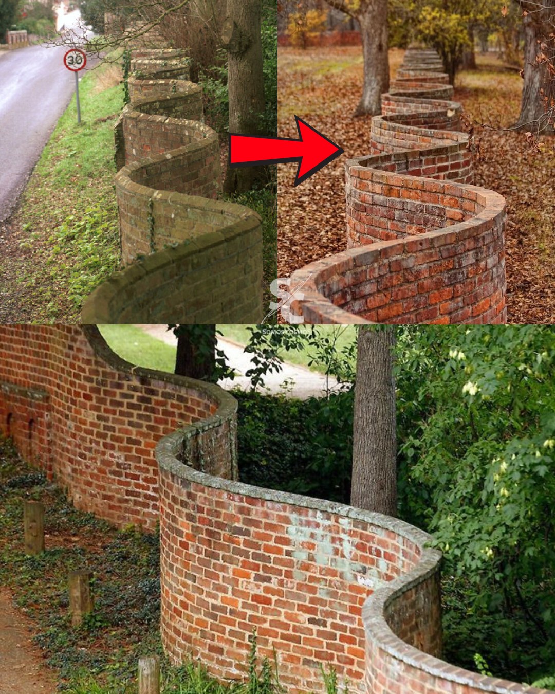 Somos - En Inglaterra es común encontrar muros de ladrillo con forma ...