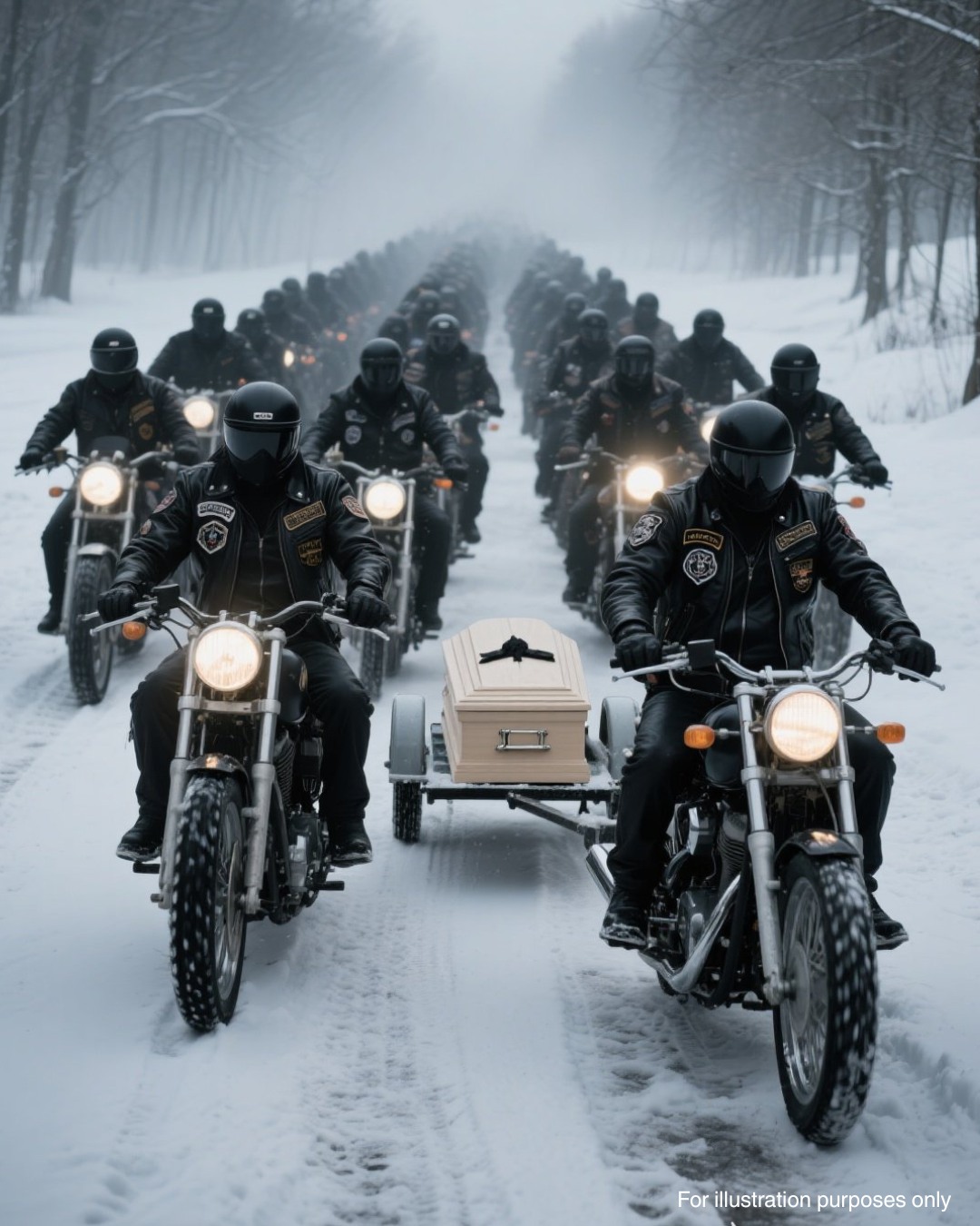 Myeva - 37 Bikers Rode 1,200 Miles Through a Blizzard to Bring a Fallen ...