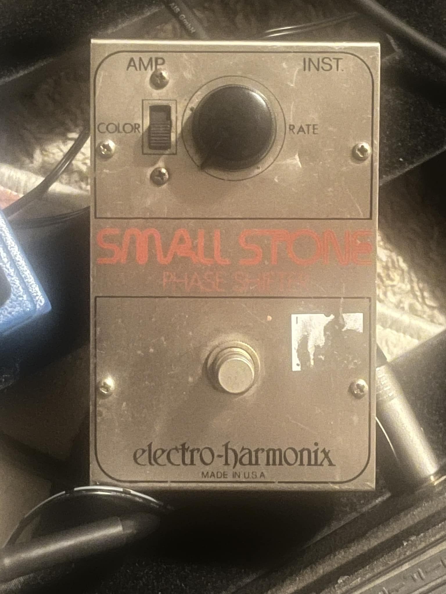 1975 EHX Small Stone phaser. And it's a blast.